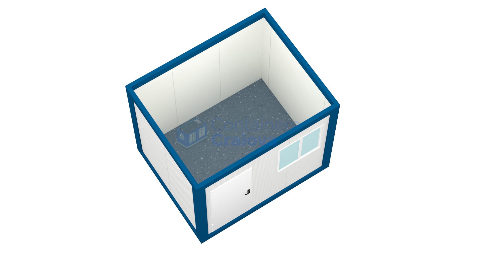 container birou craiova 3metri albastru2