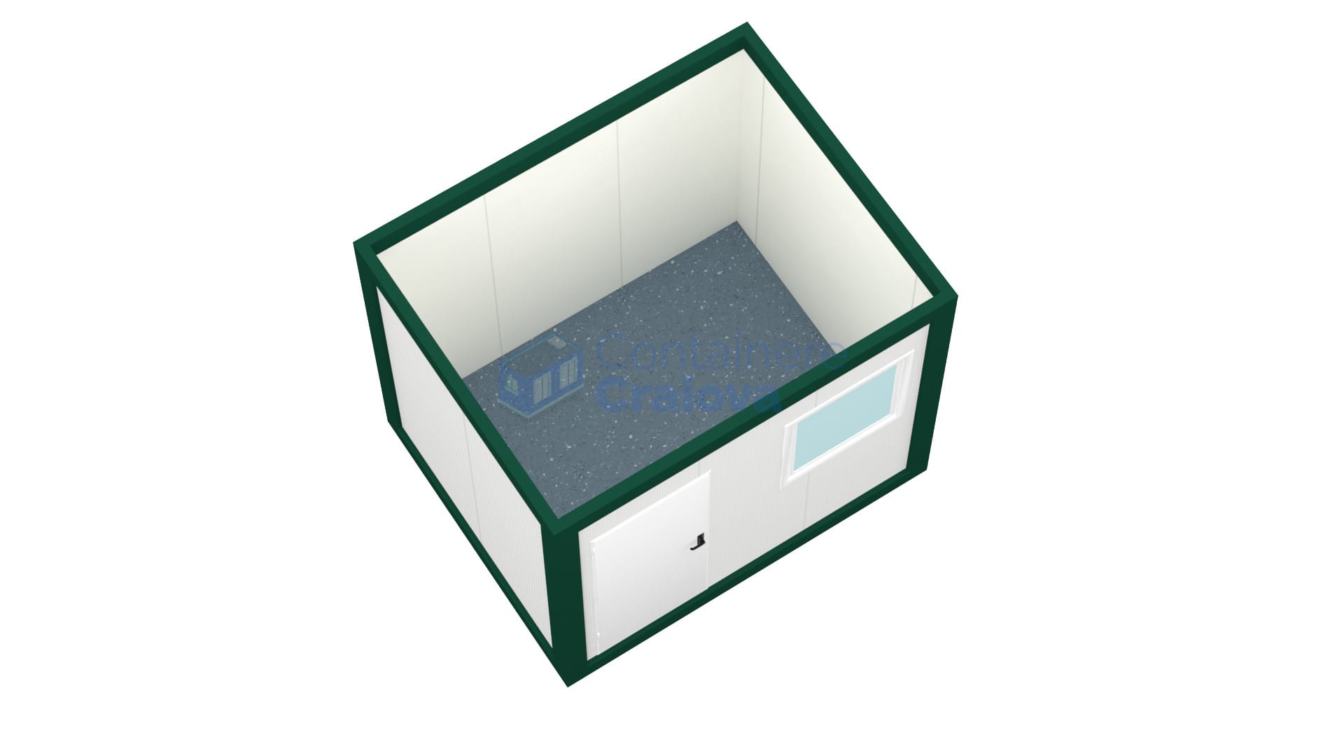 container birou craiova 3metri verde2