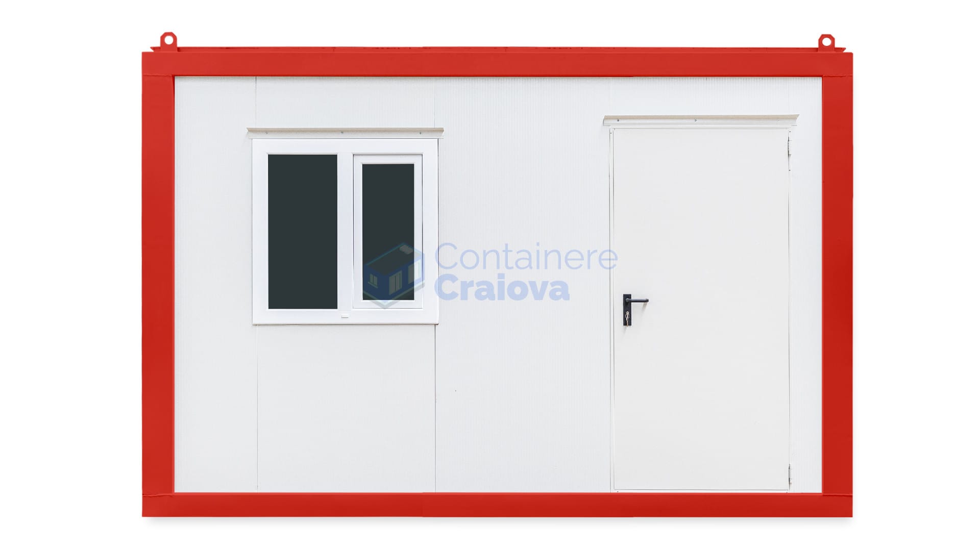 container birou craiova 4metri 1geam rosu
