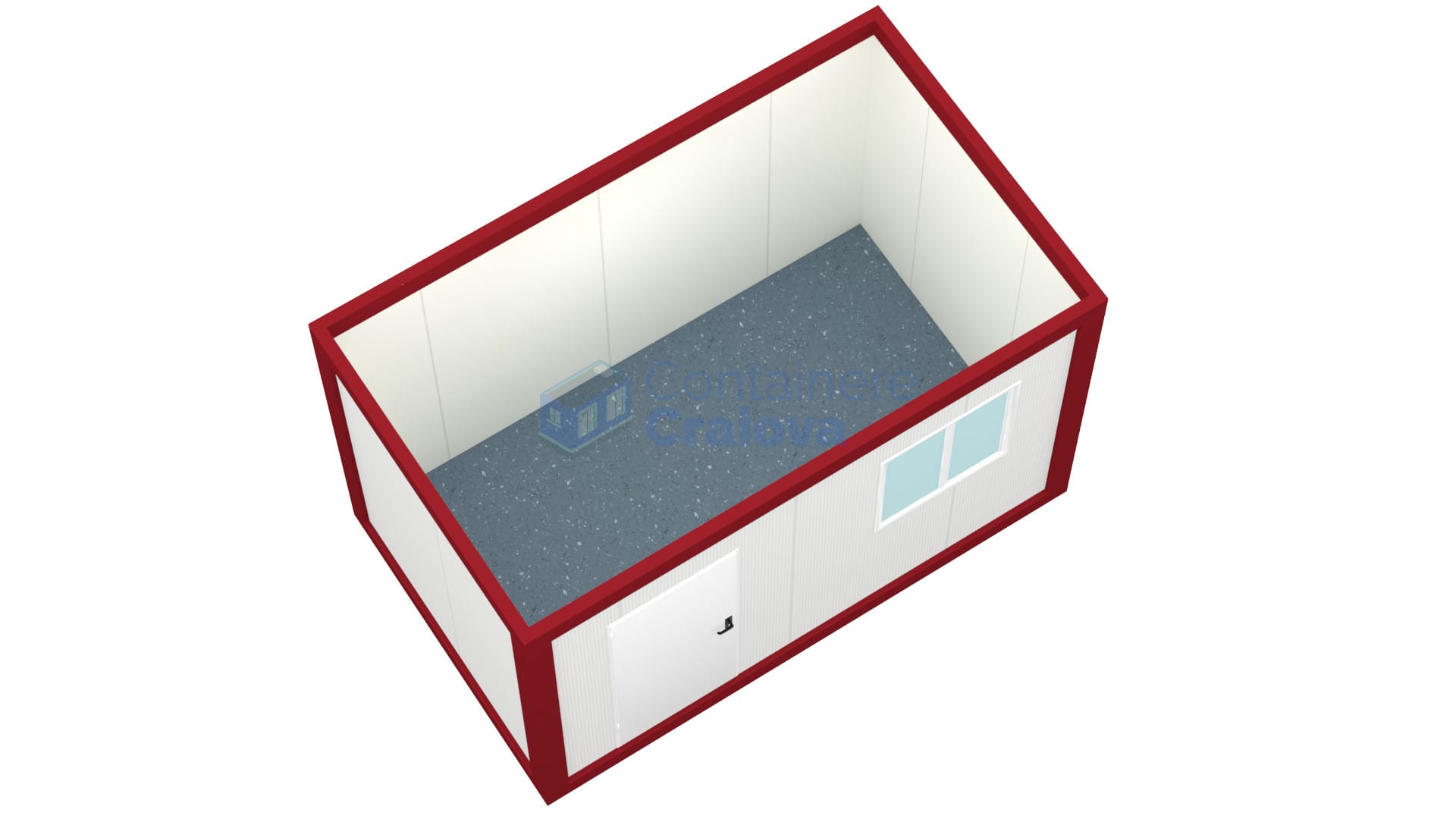 container birou craiova 4metri 1geam rosu1