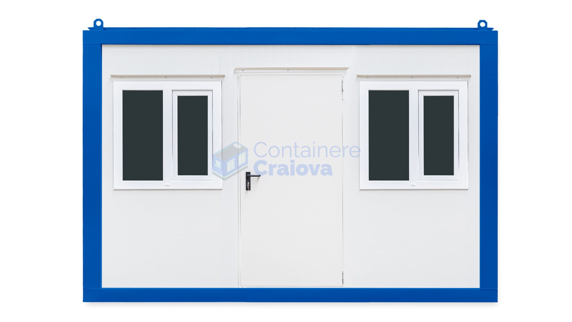 container birou craiova 4metri 2geamuri albastru