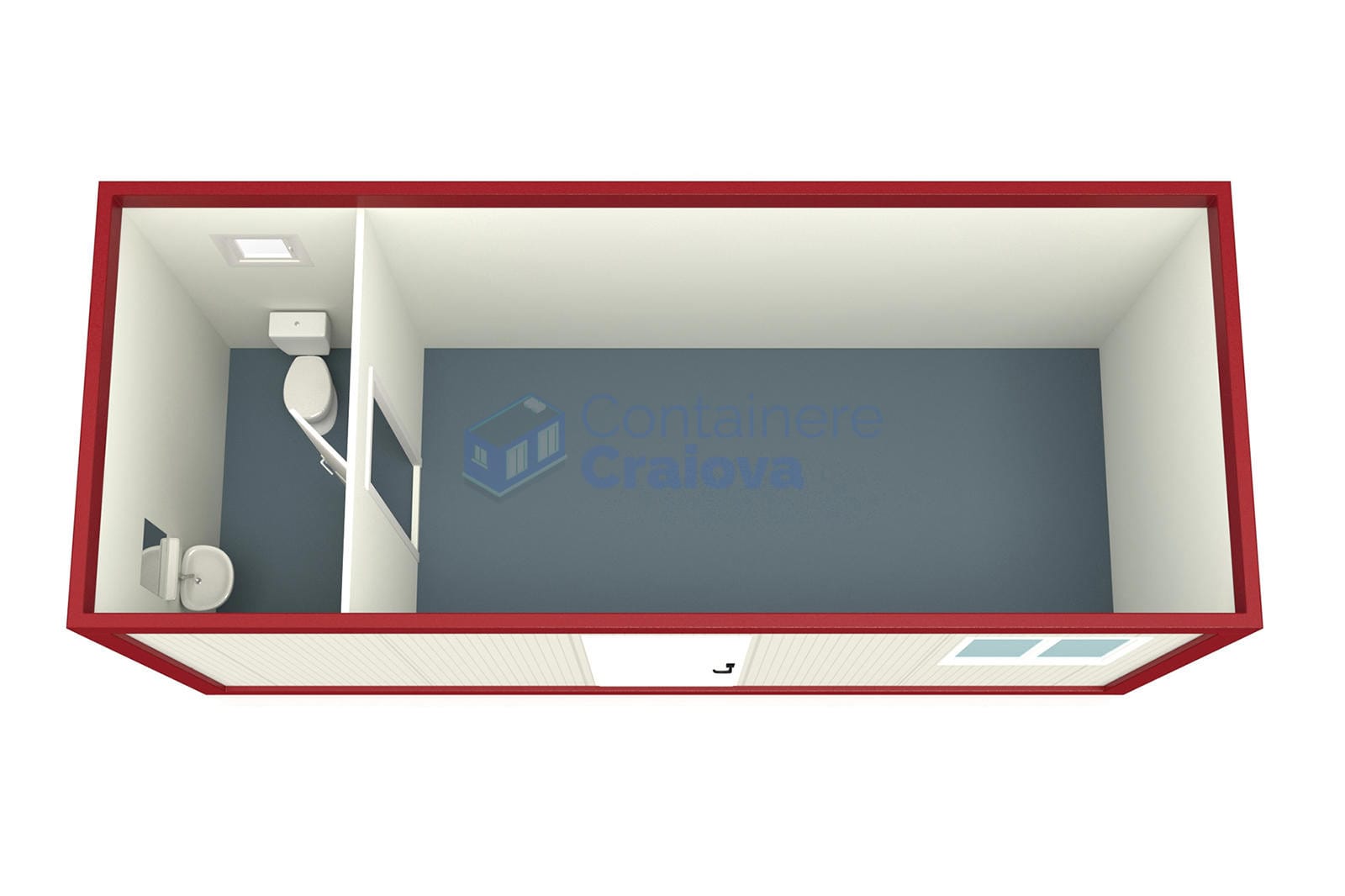 container casa craiova 6metri rosu2